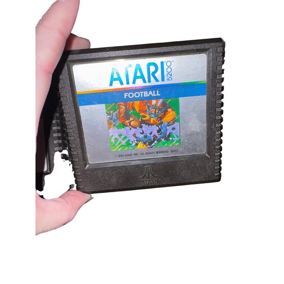 Atari 5200 lot of 3 video games Qix, Super Breakout, Football Game cartridge - Picture 4 of 7